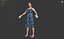 PERSONAGGIO donna con vestito vestito