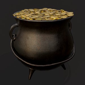 3D Pot Of Gold
