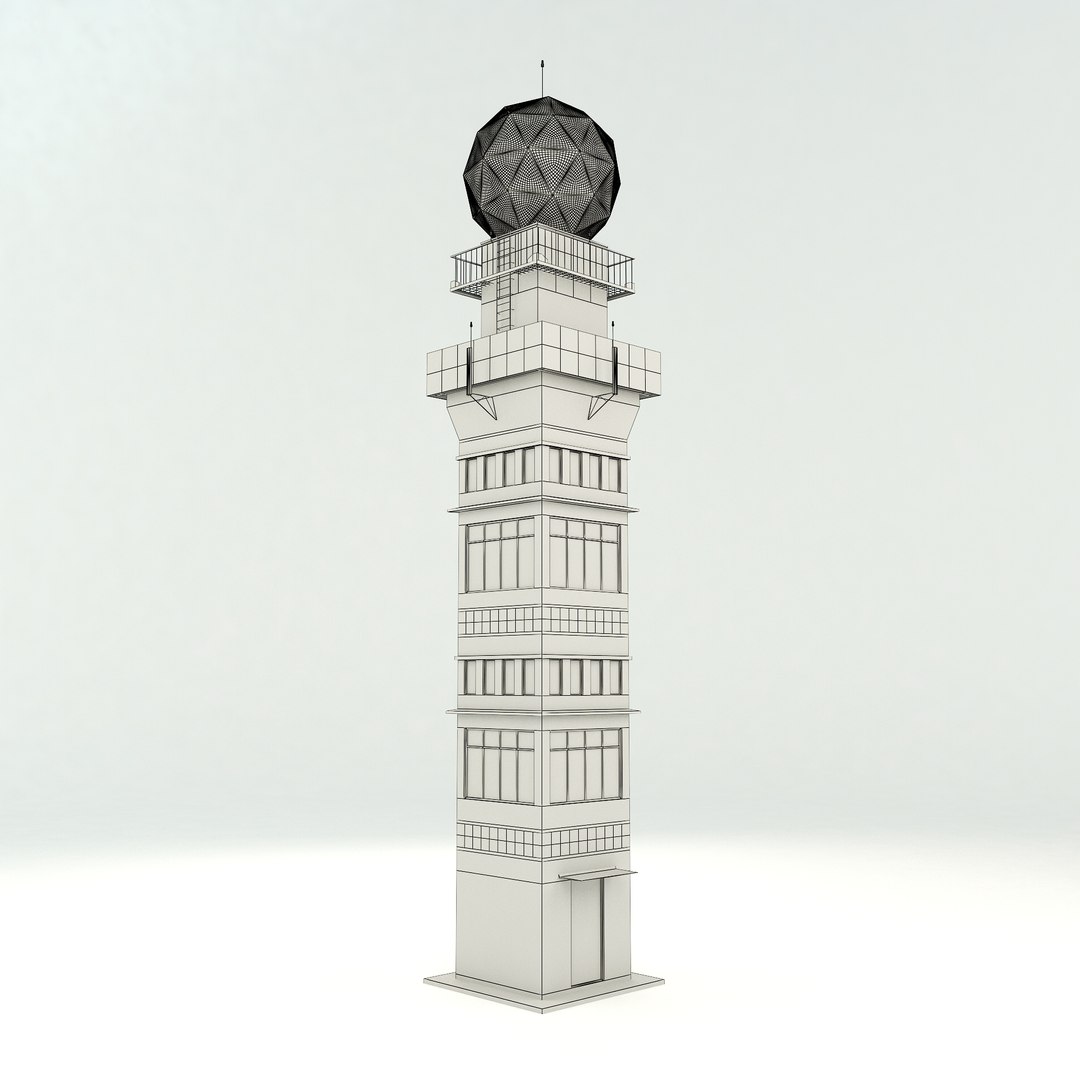 3D Weather Radar Tower - TurboSquid 1654999