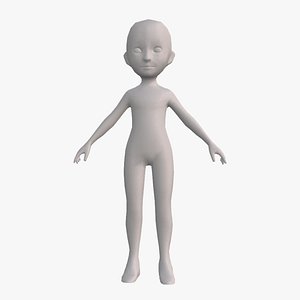 Girl Basemesh - Rigged