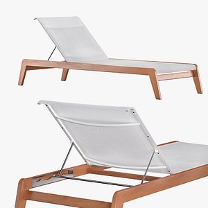 PACIFIC-STACPACIFIC STACKING SUNLOUNGE TEAK NATURALKING-SUNLOUNGE-TEAK-NATURAL-2013-2022 3D model