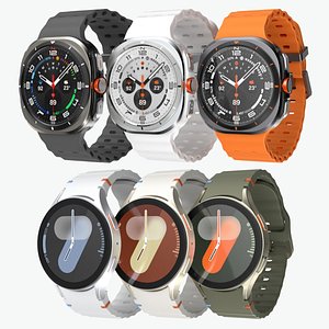 3D Samsung Galaxy Watch 7 and Watch 7 Ultra