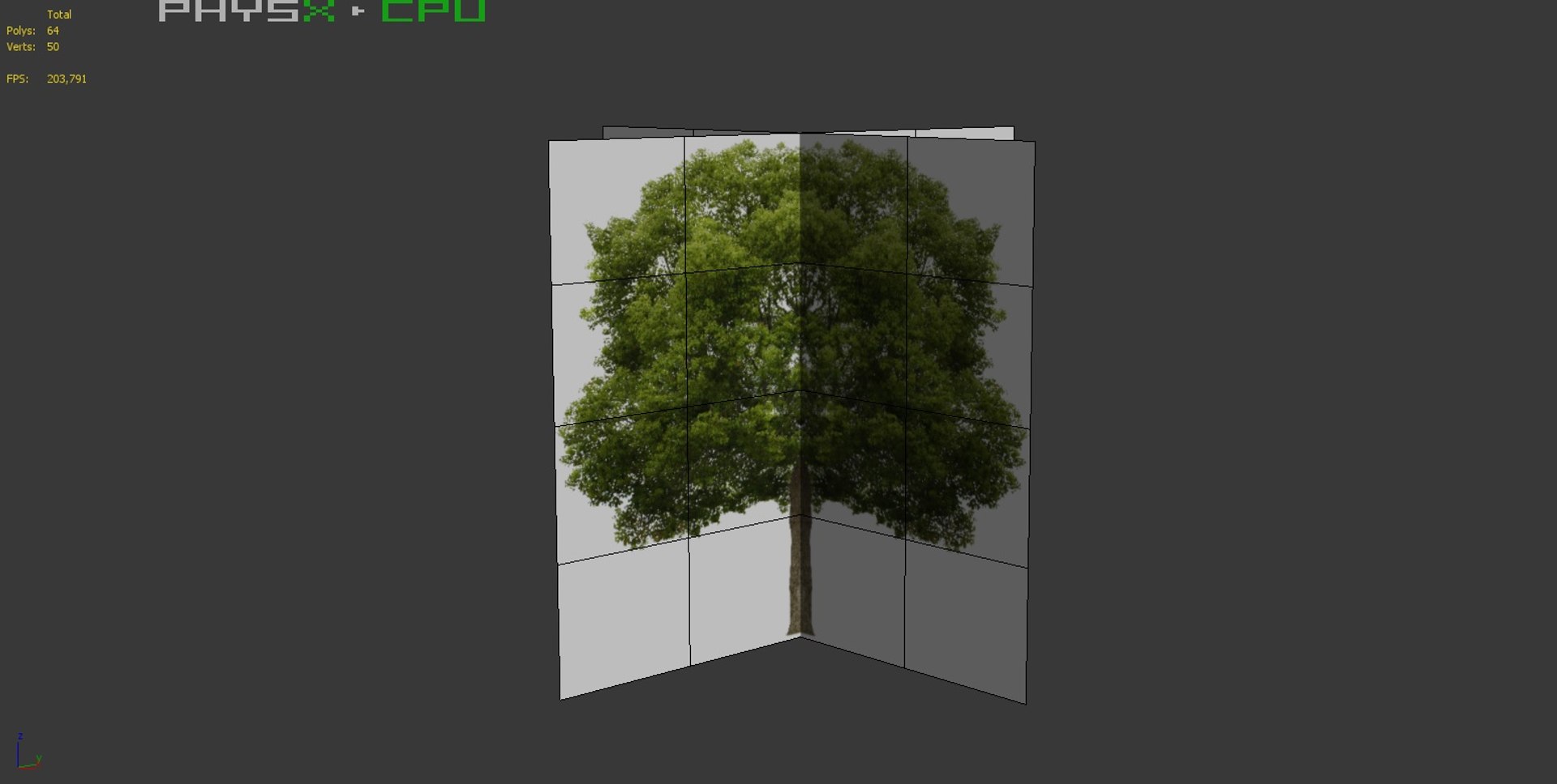 3d tree hackberry model