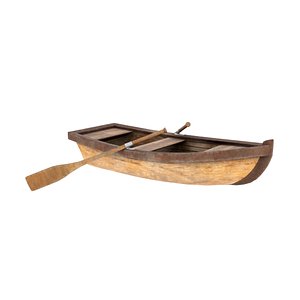 3D ROWING BOAT 3D MODEL LOW POLY PBR