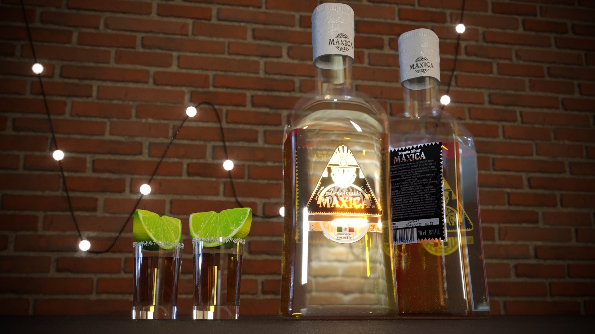3D Tequila With Lime Model - TurboSquid 2278552