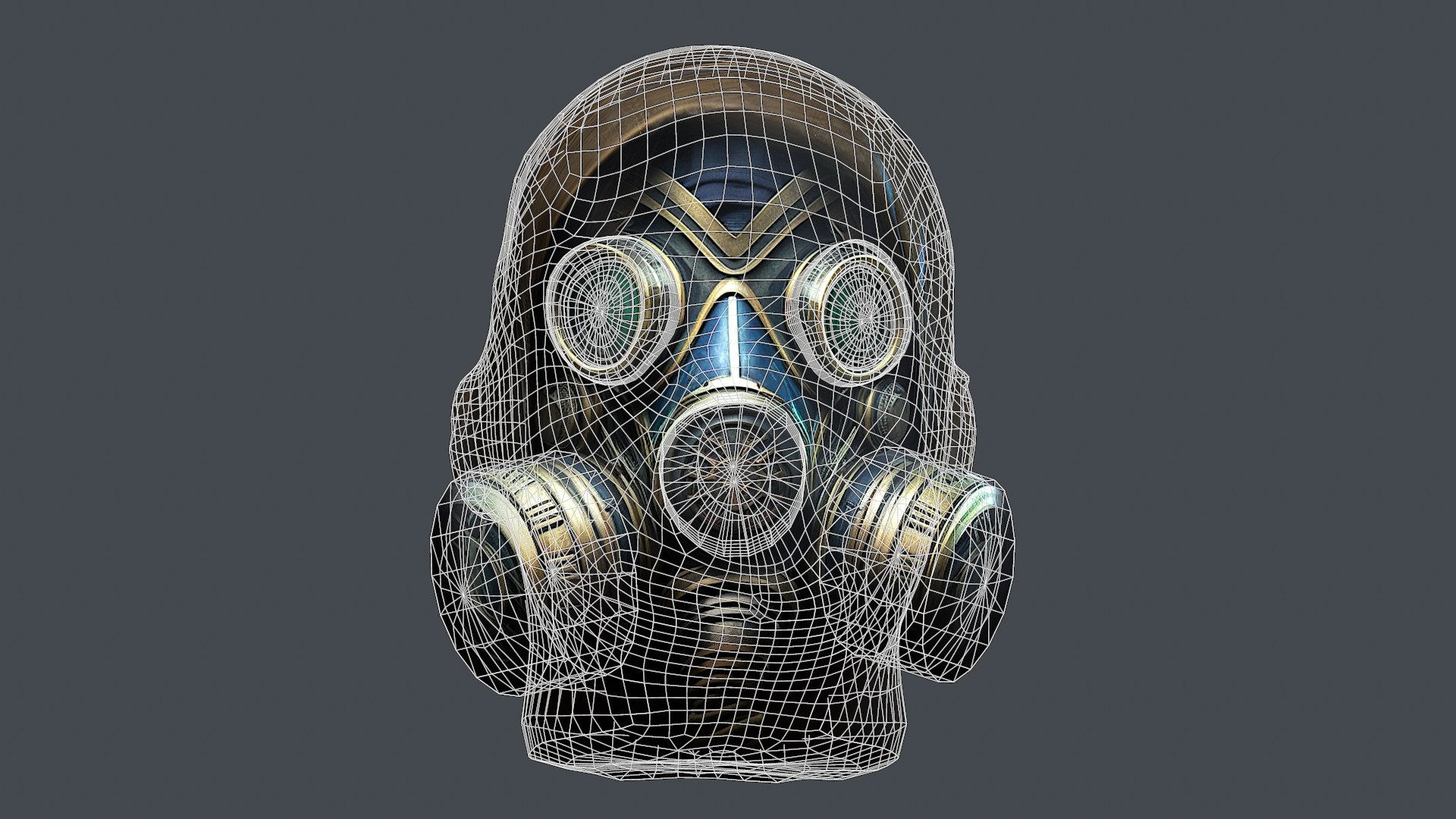 Gas mask helmet model - TurboSquid 2027048