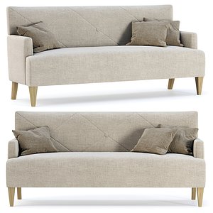 3D HBF Brentwood Sofa with button back