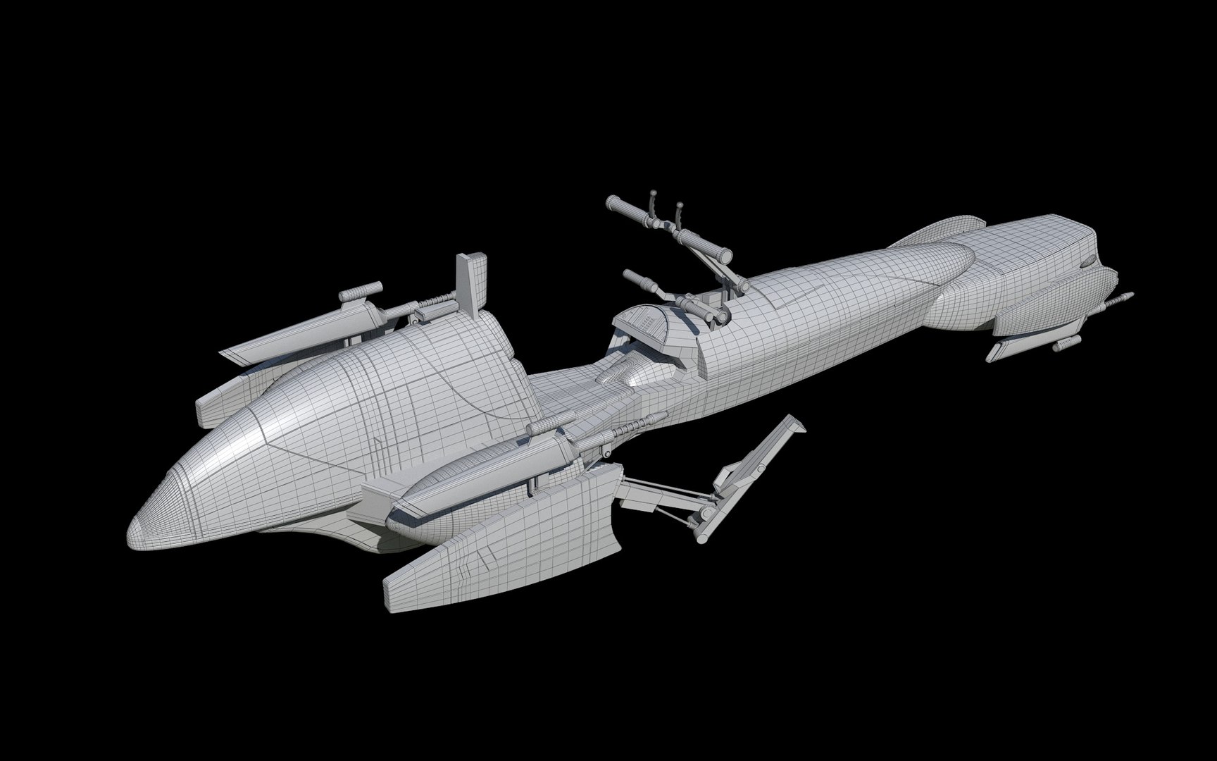 Barc Speeder Star Wars 3D Model - TurboSquid 2188019