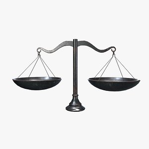Medieval Weighing Machine 3D model