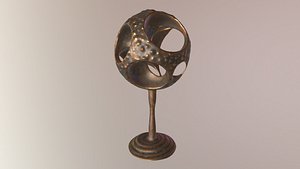 3D bronze decor deco model