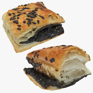 3D pastry black bean model