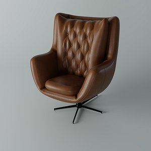 3D Leather Chair Single 2 model