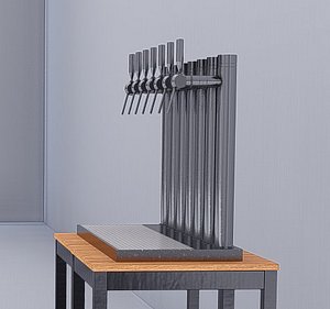 3D draft beer tower