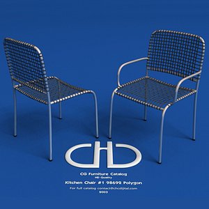 3d model kitchen chair