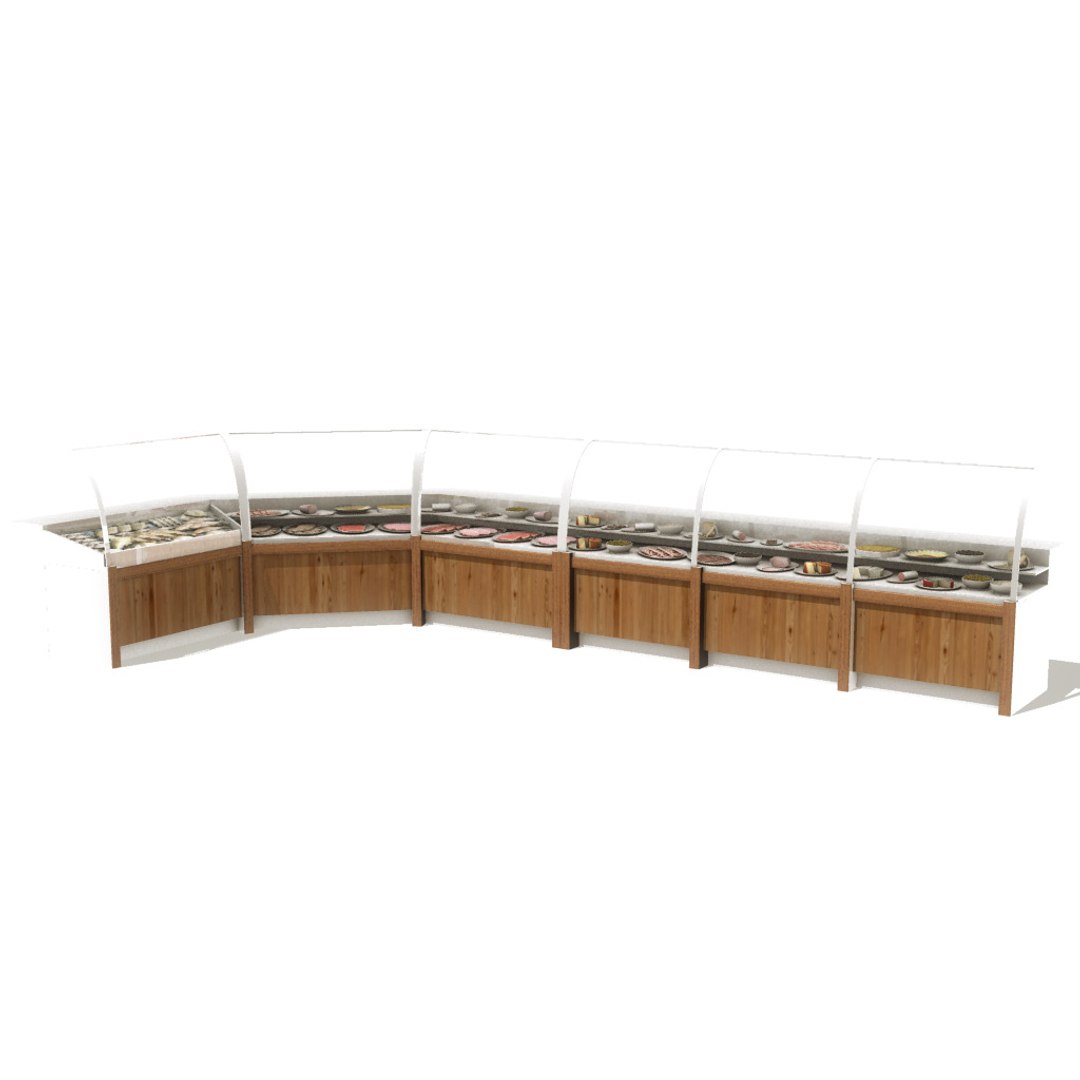 Deli Counter 3d Obj