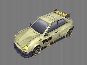 3D cartoon car model