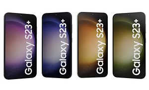 Samsung Galaxy S23 Plus All Colors 3D model