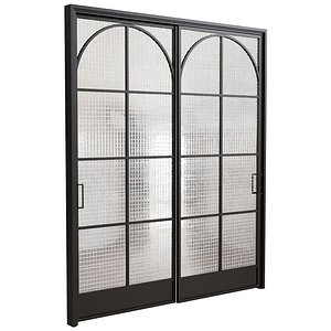 3D Glass door model