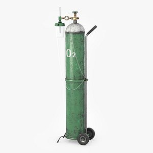 Oxygen gas tank Low-poly