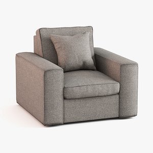 Sofa 1-Seater Armchair - Game Ready Low Poly 3D model