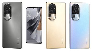 OPPO Reno10 All Colors Low Poly model