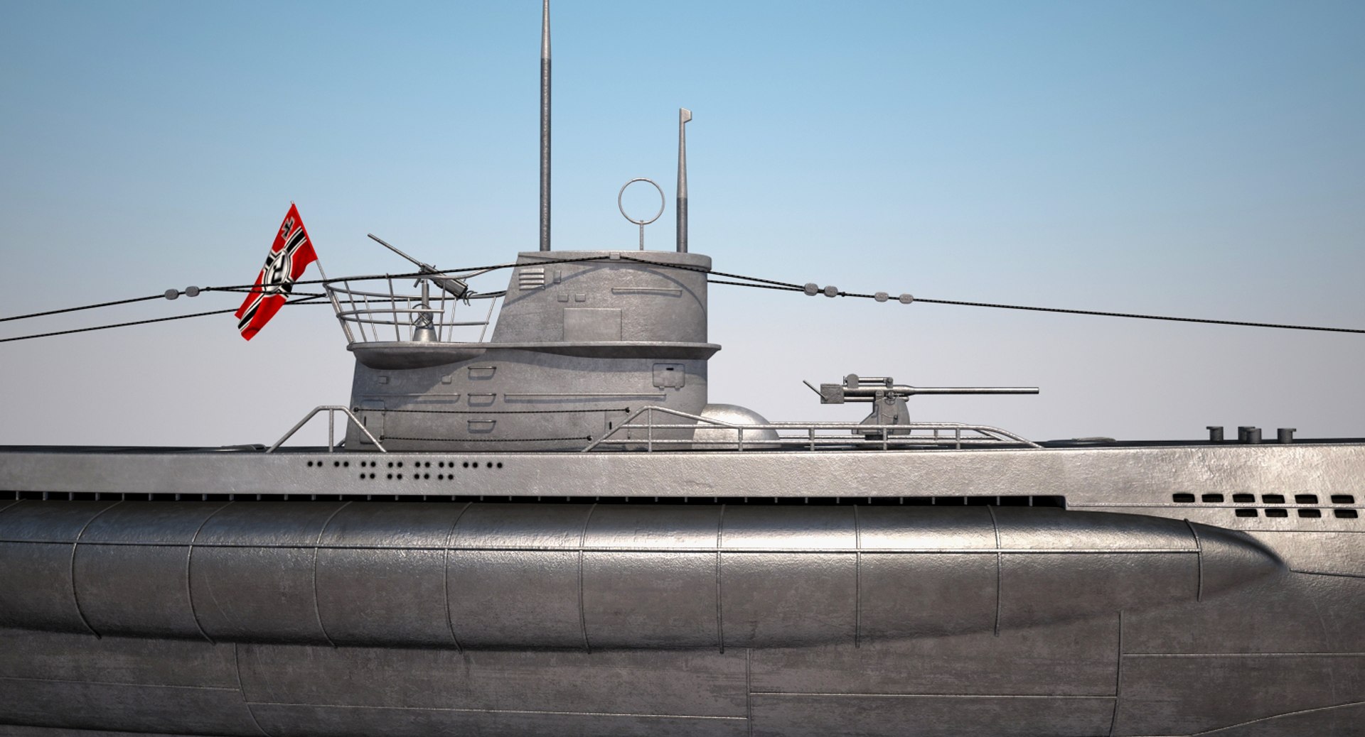 3d Model U-boat Type Viic U - Turbosquid 1165110