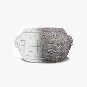 Chinese Stone Drum model