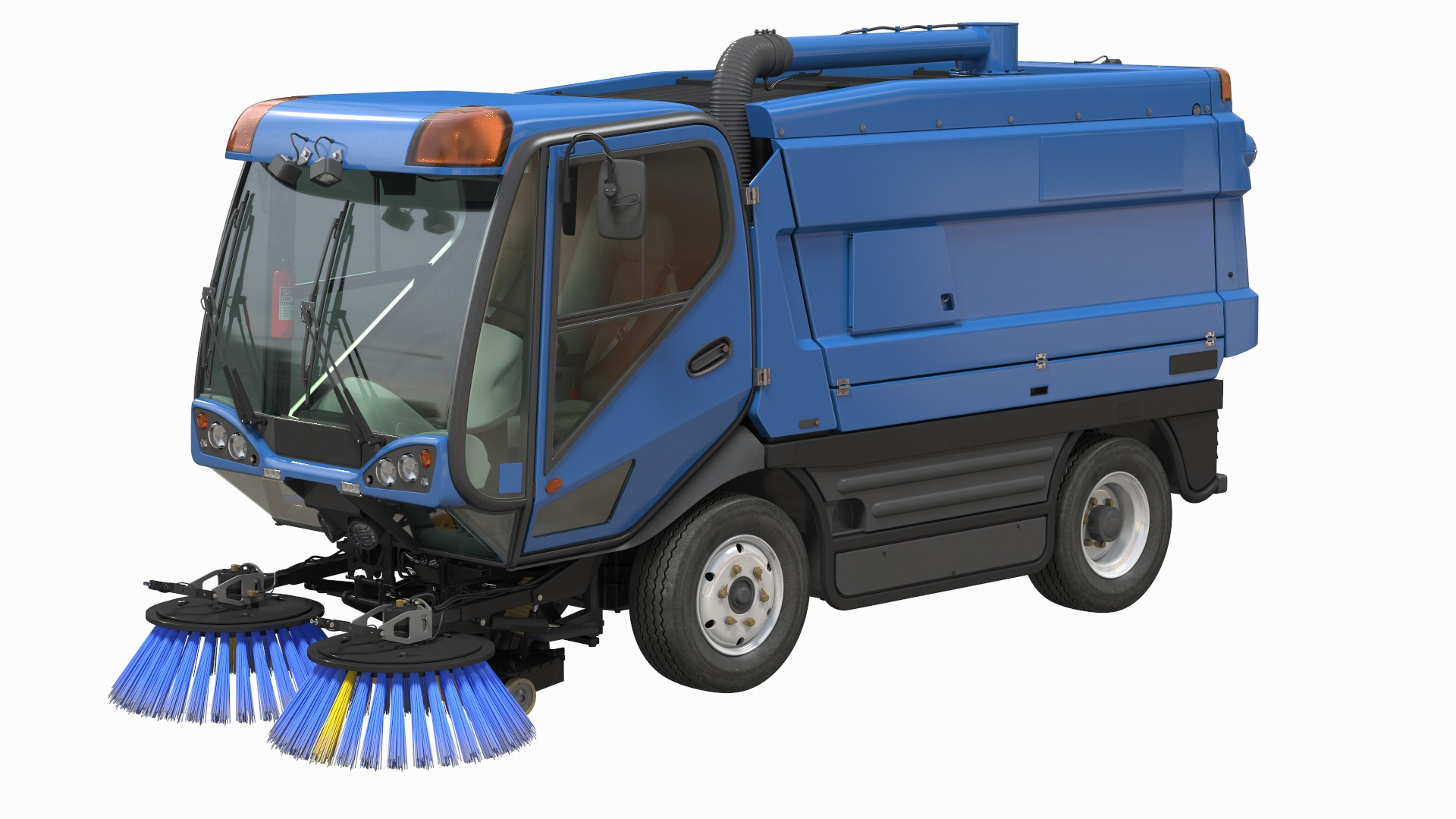 Road sweeper brushes mechanism 3D model - TurboSquid 1574352