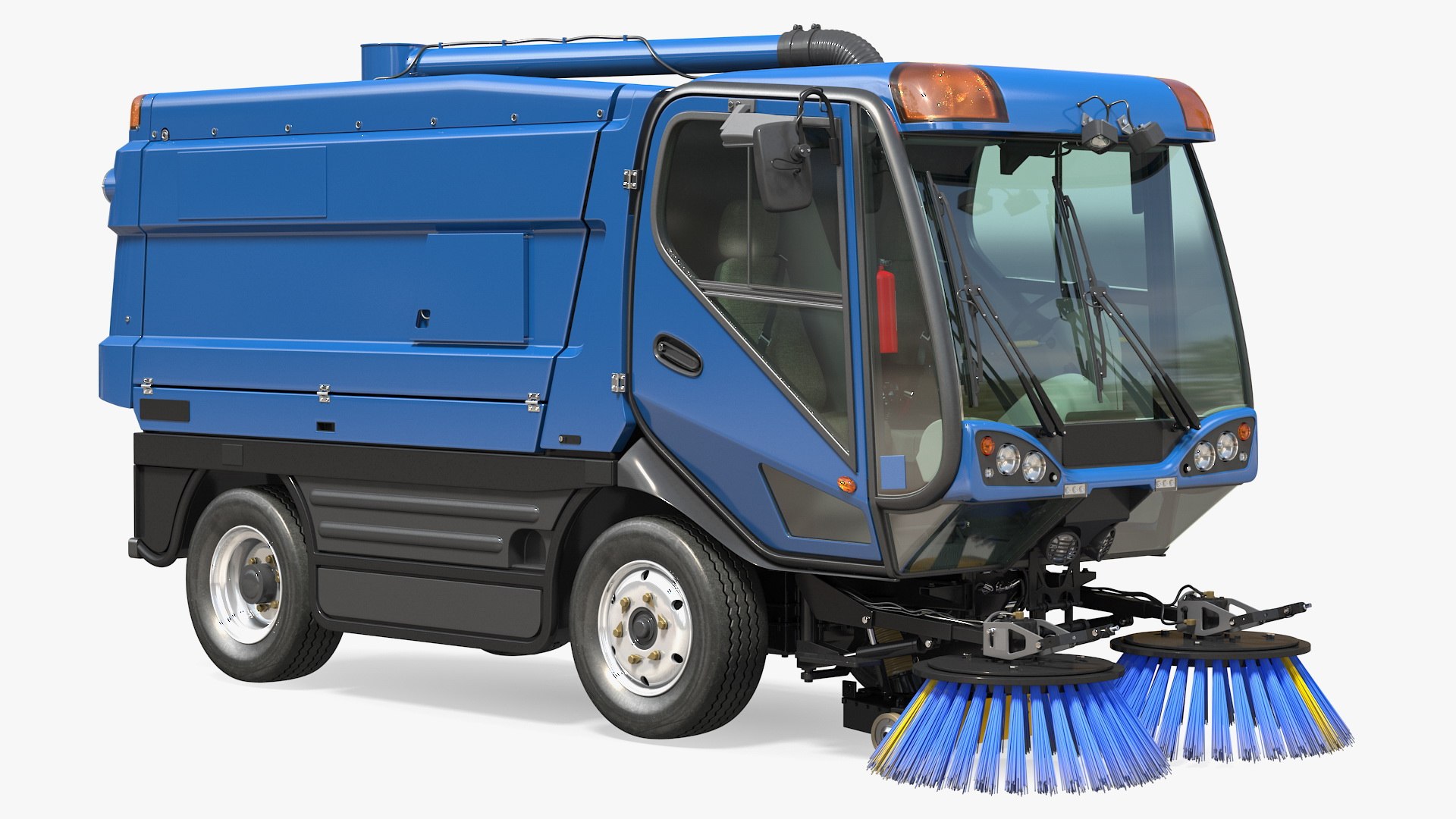 Road Sweeper Vehicle 3D model preview