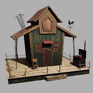 Lowpoly Hobbit House