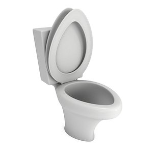 Ceramic Toilet bowl. Bathroom object