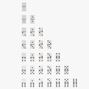 domino set 3D