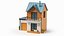 Cartoonish House Low Poly 3D Bundle 01
