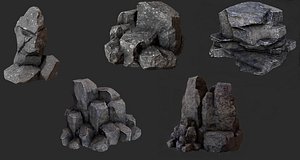 landscape nature rock 3D model