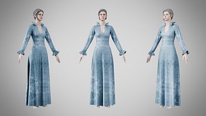 3D Dress 29 Velvet Frost v2 model