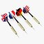 International Flag Themed Darts Set 3D model