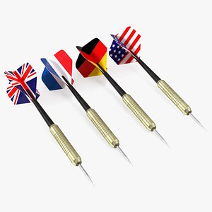 International Flag Themed Darts Set