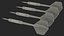 International Flag Themed Darts Set 3D model