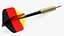 International Flag Themed Darts Set 3D model
