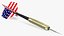International Flag Themed Darts Set 3D model