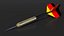 International Flag Themed Darts Set 3D model