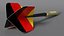 International Flag Themed Darts Set 3D model