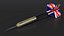 International Flag Themed Darts Set 3D model
