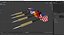 International Flag Themed Darts Set 3D model