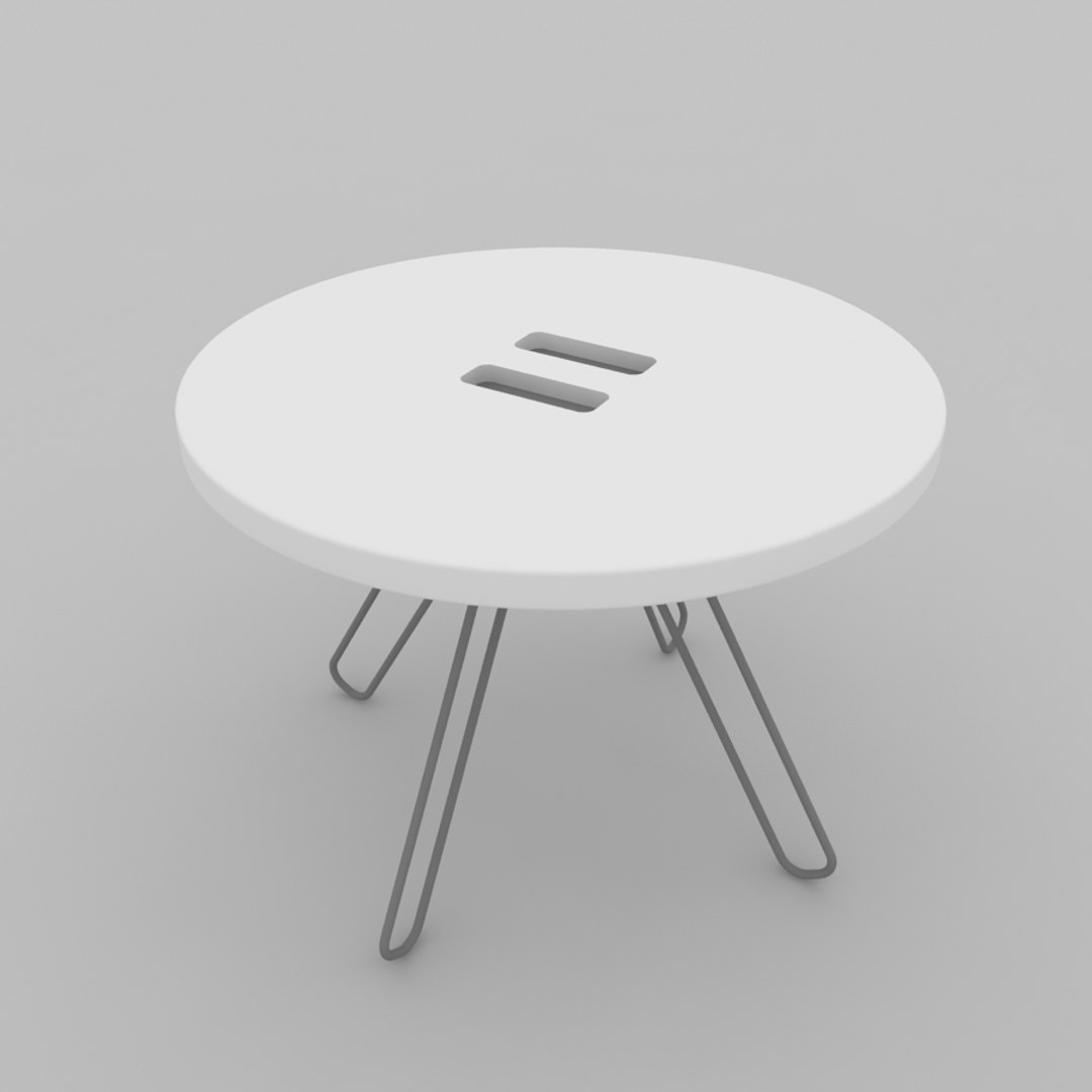 3d Model Button Coffee Table