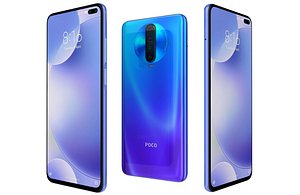 Xiaomi Poco X2 Atlantis Blue Low Poly
