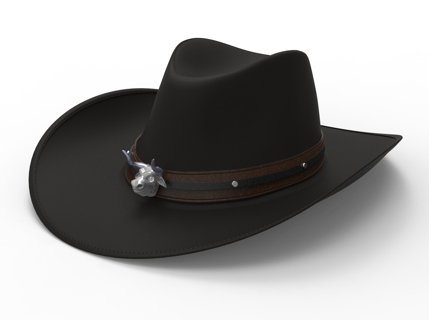 Cowboy hat bull head 3D - TurboSquid 1514270