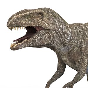 3D giganotosaurus dinosaur pbr model