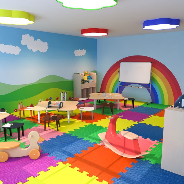 Nursery Classroom Low Poly 3D Model