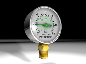 3d manometer pressure gauge